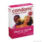 Condomi fruit & color 3 db-os óvszer többfajta ízesítéssel