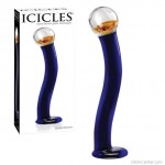 Icicles No.17 virágos lágy vonalú üveg didló