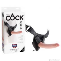 Felcsatolható pénisz King Cock strap-on Harness 18 cm