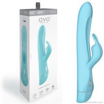 Nyúl vibrátor, klitorisz karos 19 cm-es vibri OVO Aqua K6