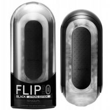 Vibrátoros maszturbátor férfiaknak, Tenga Black Flip 0-Zero electronic stimulation